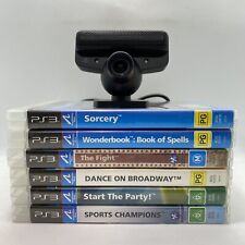 Sony PlayStation 3 PS3 Move Motion Eye Camera & 6 Games Bundle Fight Dance Sport, used for sale  Shipping to South Africa