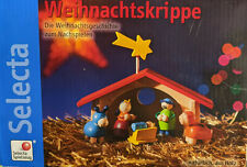 NEU OVP Selecta Weihnachtskrippe 10 Teile Krippe Holz Kinderkrippe HABA Jako-o gebraucht kaufen  Trippstadt
