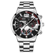 Used, Fashion Men’s Stainless Steel Watches Luxury Quartz Wristwatch Luminous Business for sale  Shipping to South Africa