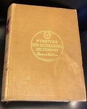 Webster's Nuevo Diccionario Internacional Segunda Edición HC 1944 2do Intelectual segunda mano  Embacar hacia Argentina