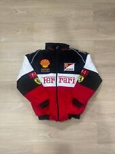 Used, Vintage Ferrari Racing Jacket White  F1 Ferrari Jacket with sublimation for sale  Shipping to South Africa