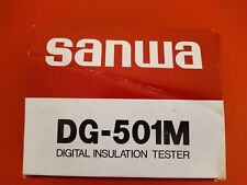 Sanwa DG-501M Insulation Tester Japan Digital Insulation Resistance Tester for sale  Shipping to South Africa