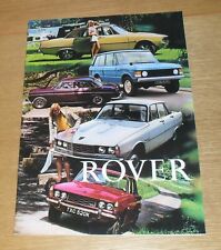 Rover brochure 1972 for sale  FAREHAM