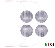 eL 4 Elettrodi adesivi rotondi viso seno 3cm spinotto pin tesmed globus compex usato  Morciano Di Romagna