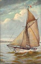 Używany, Statki ~1910 Galeria morska nr 234 Jacht żaglowy Francja Jacht Żaglowy Statek żaglowy na sprzedaż  Wysyłka do Poland