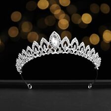 Usado, Tiara de cristal strass festa de formatura dama de honra casamento coroa peça de cabeça comprar usado  Enviando para Brazil