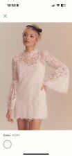 Mini vestido Endless Rose for Anthropologie branco gola simulada manga sino tamanho grande comprar usado  Enviando para Brazil