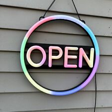 Round neon open for sale  Fort Madison