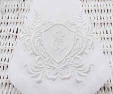 Guardanapos de linho bordados personalizados brancos com monograma, decoração de mesa de férias comprar usado  Enviando para Brazil