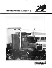 KENWORTH  / PROSPECTUS / MODELE T 600 A 6X4 comprar usado  Enviando para Brazil