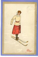 vintage ski print for sale  THETFORD