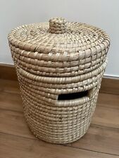 Vintage lidded wicker for sale  WALSALL