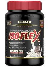 AllMax Nutrition IsoFlex Pure Whey Protein Isolate 2LBS 908grams Cookies & Cream for sale  Shipping to South Africa