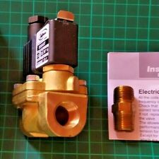 Jefferson 2036BA03T 24V Solenoid Valve Brass 3/8" 3 to 225 PSI 0,2 to 15 bar NC, usado comprar usado  Enviando para Brazil