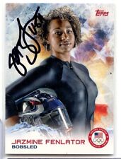 Jazmine Fenlator firmado autografiado 2014 Topps Olímpico de Invierno AUTO #31 SOCHI segunda mano  Embacar hacia Argentina