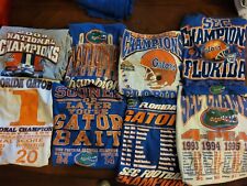 8 Florida Gator T Shirt Lot Large National Champs SEC Champs 90s-08 Rare for sale  Shipping to South Africa