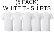 (paquete de 5) Camisetas GILDAN para hombre blancas lisas lisas ELIGE TU TALLA EE. UU. segunda mano  Embacar hacia Argentina