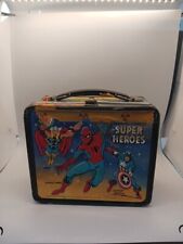 Lunchbox 1976 de colección Marvel Comics superhéroes Spiderman Fantastic Four segunda mano  Embacar hacia Argentina