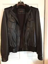 Leather jacket mens for sale  CONSETT