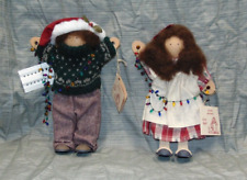 2 Lizzie High Wooden Dolls Timothy & Wendy Bowman 1992 Christmas L@@K!! for sale  Shipping to South Africa