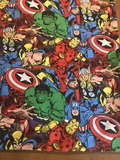 Paquete de cómics de Marvel 2014 tela creativa resorte 48"" x 42"" material de superhéroe segunda mano  Embacar hacia Mexico