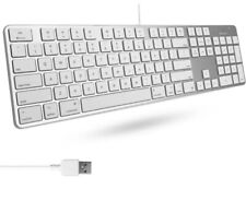 Teclado con cable USB ultra delgado Macally con teclado numérico (para Mac) MAC OS X segunda mano  Embacar hacia Mexico