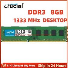 CRUCIAL DDR3 8GB 16GB 32GB 1333 MHz PC3-10600 Desktop Memory RAM DIMM 240pins comprar usado  Enviando para Brazil