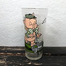 Copo de Vidro Looney Tunes Porky Pig Pepsi 1976 Vintage Warner Bros Colecionável 6" comprar usado  Enviando para Brazil