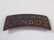 Canada 121st infantrybattalion for sale  REIGATE