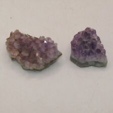 Natural Amethyst Cluster Rough Crystal Stone x 2  lovely colour 164g for sale  Shipping to South Africa
