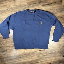 Vintage Bernette Scottish Isle Golf Sweater Adult Xl Embroidered USA Blue Men’s , used for sale  Shipping to South Africa