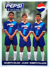 Usado, "Tarjetas de fútbol Pepsi 1997 #41 Ñol Solano & Julinho & Roberto Carlos ""Chorri" segunda mano  Embacar hacia Mexico