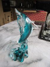 Glass dolphin figure for sale  CANNOCK