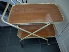 Vintage Folding Hostess Serving Trolley Tea Cocktail Home Bar Party Retro, used for sale  Shipping to South Africa