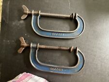 Record G Clamps - 6" x 2 - course thread - wingnut type for sale  Shipping to South Africa