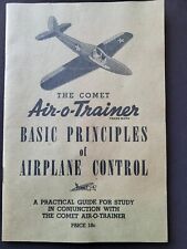 Used, The COMET Air-O-Trainer Basic Principles of Airplane Control 1942 Booklet Pilot for sale  Shipping to South Africa