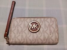 Carteira MICHAEL KORS Fulton baunilha plana multifuncional com zíper pulseira comprar usado  Enviando para Brazil