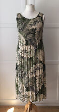Używany, Vintage Croft & Barrow Sukienka midi Rozmiar 10/12 - zielono-kremowa lata 80. na sprzedaż  Wysyłka do Poland