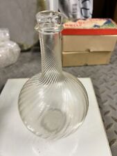 Glass swirl decanter for sale  DONCASTER