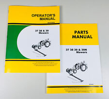 OPERATORS MANUAL PARTS CATALOG SET FOR JOHN DEERE 37 38 39 MOWER SICKLE BAR HAY for sale  Shipping to Canada