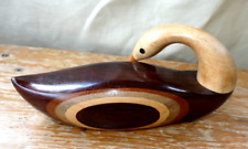 Carved wooden duck for sale  DERBY