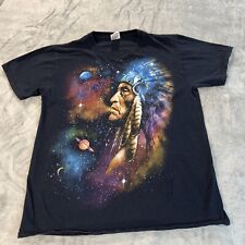 Usado, Camiseta Vintage Nativa Americana Tamanho Adulto S Indiana Cherokee Chief Galaxy Preta comprar usado  Enviando para Brazil