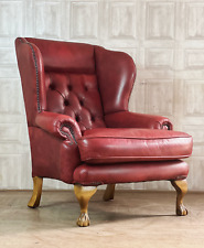 Oxblood red leather for sale  HAYWARDS HEATH