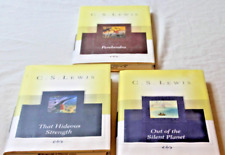 C.S. Conjunto completo de livros de capa dura Lewis Space Trilogy, usado comprar usado  Enviando para Brazil