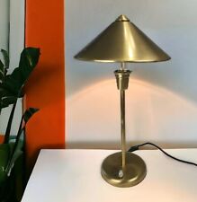 Lámpara de cono de latón cepillado posmoderna mesa de escritorio atómica vintage  segunda mano  Embacar hacia Argentina