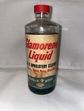 Usado, BOTELLA DE VIDRIO LIMPIADOR DE TAPICERÍA Y ALFOMBRA LÍQUIDA DE COLECCIÓN 1955 GLAMORENO 90% completa segunda mano  Embacar hacia Argentina