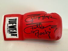 Luva de boxe vermelha autografada Sylvester Stallone Rocky Balboa Tuf Wear ASI Proof comprar usado  Enviando para Brazil