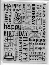 Birthday embossing folder. for sale  Shipping to Ireland