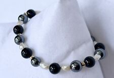 pearl baroque bracelet black for sale  Rochester