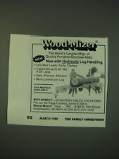 1988 Wood-Mizer Sawmill Ad - Wood-Mizer the world's largest mfgr. Of Quality, used for sale  Madison Heights